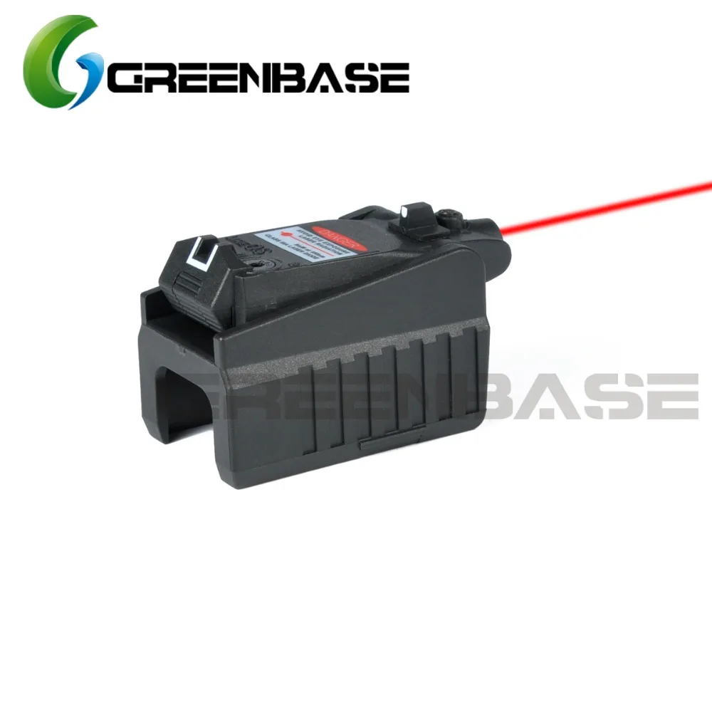 Greenbase тактический Глок лазерный прицел сзади красный лазер с целью Fit Airsoft Glock 17 18C