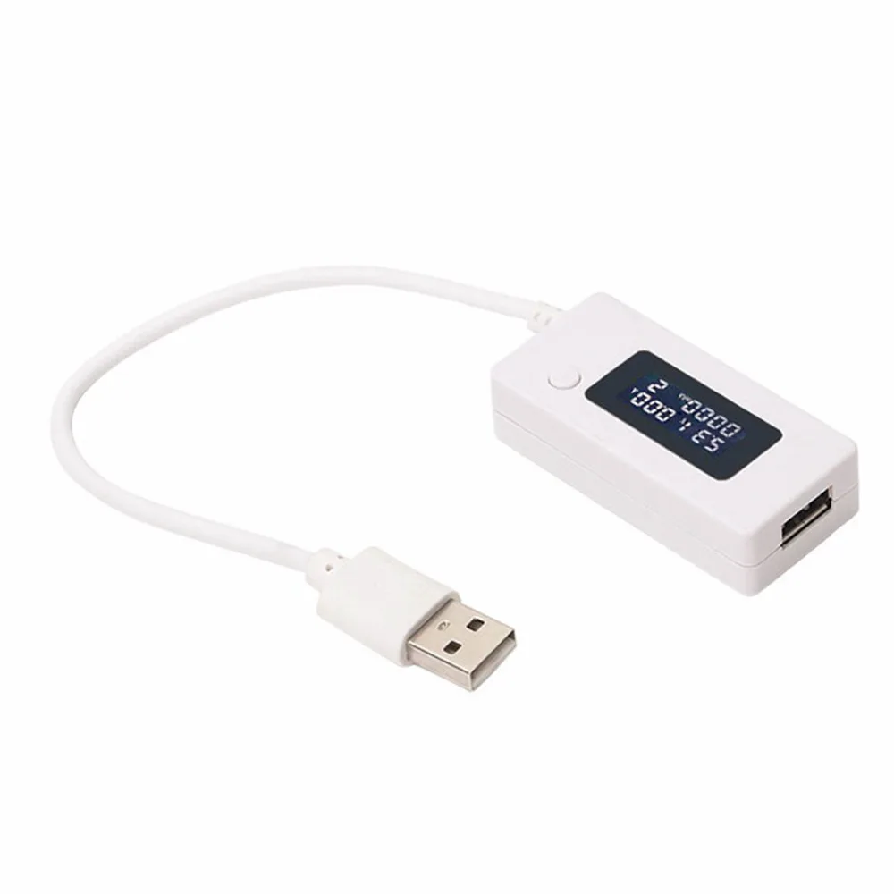 Светодиодный детектор напряжения и тока USB тестер емкости батареи цифровой индикатор