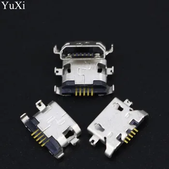 

100pcs/Lot,Micro USB 5pin 1.28mm no side Flat mouth without curling side Female Connector For Mobile Phone Mini USB Jack NEW