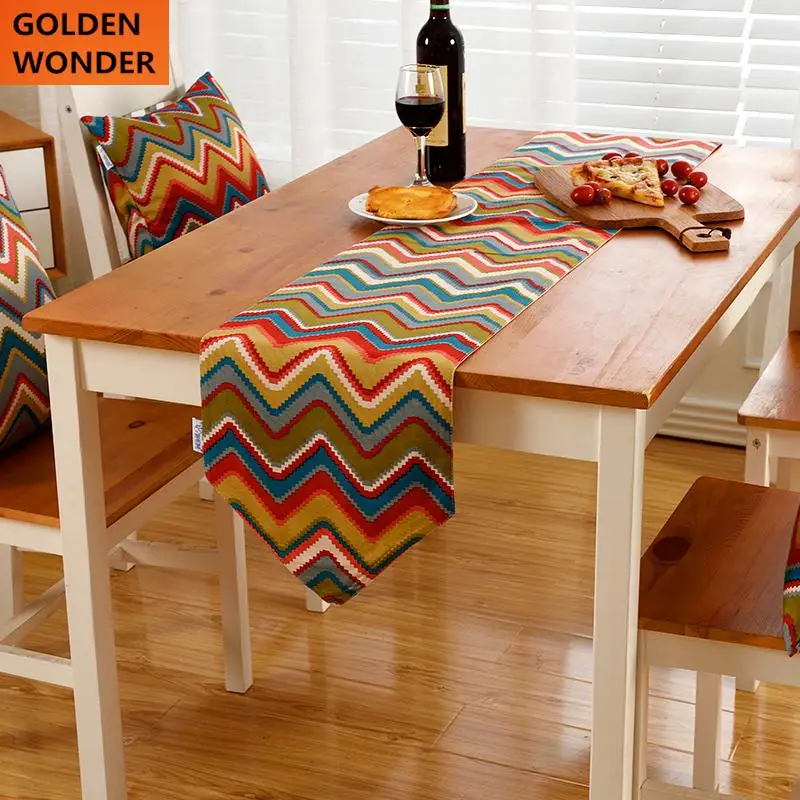 Beautiful Table Runners Modern Pastoral Style Table Runner Stripe