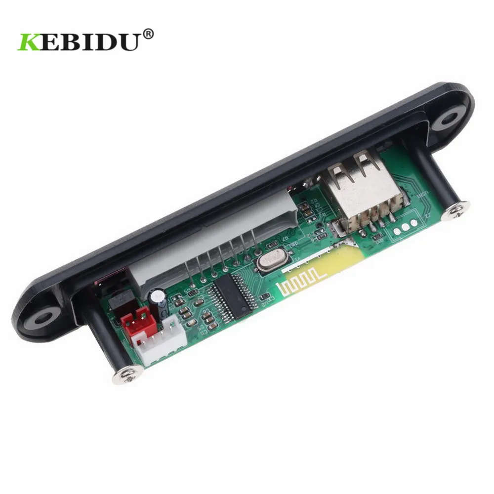 

KEBIDU 5V 12V Bluetooth MP3 Player Decoder Board MP3 Decoder Board FM Radio TF USB 3.5 Mm WMA AUX Audio Receiver Car Kit