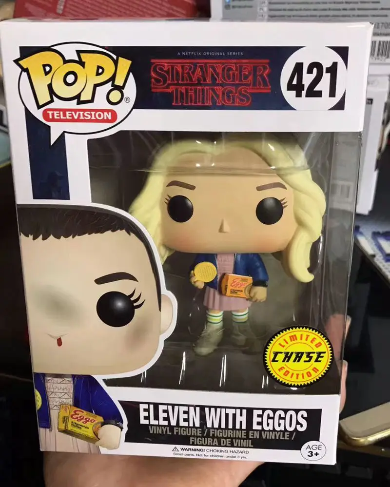 

Exclusive Funko pop Official TV: Stranger Things - Eleven with Eggos Chase Vinyl Figure Collectible Model Toy with Original Box