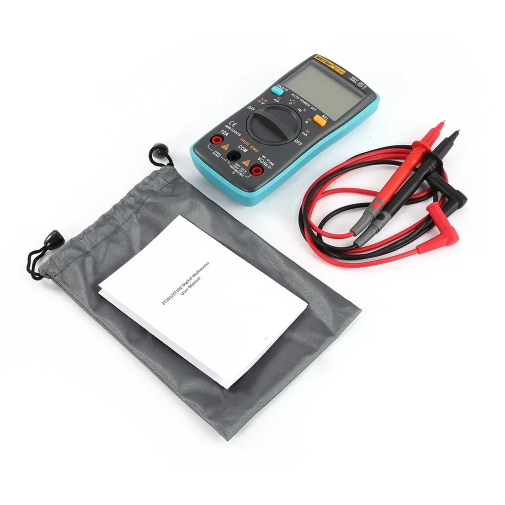 ZT101 мультиметр тестер цифровой RM101 multimeter щупы для мультиметра mastech транзистор