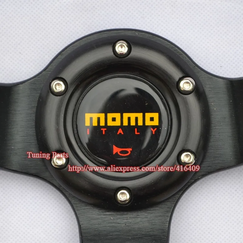 MOMO racing car suede leather steering wheel  (2)