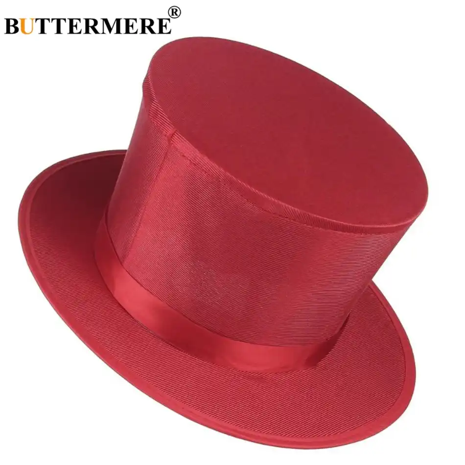 mens red top hat