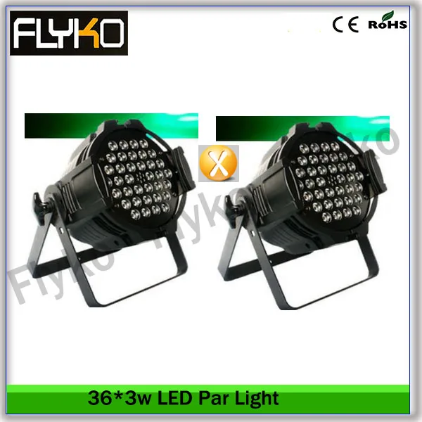 

Flyko stage Free shipping 2pcs together 36*3w LED par light DMX512 7channel KTV DJ Party Stage lights