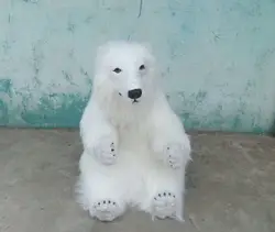 Большой Новый Моделирование полярный медведь игрушка Ремесленная прекрасный большой белый полярный медведь кукла подарок около 70x60 см