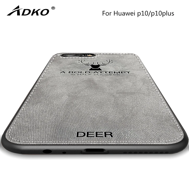 

ADKO Phone Case For Huawei P10 Full Cover Silicone Anti-drop Soft Fabric Frosted Case with Beer Head and Bat Pattern For P10plus