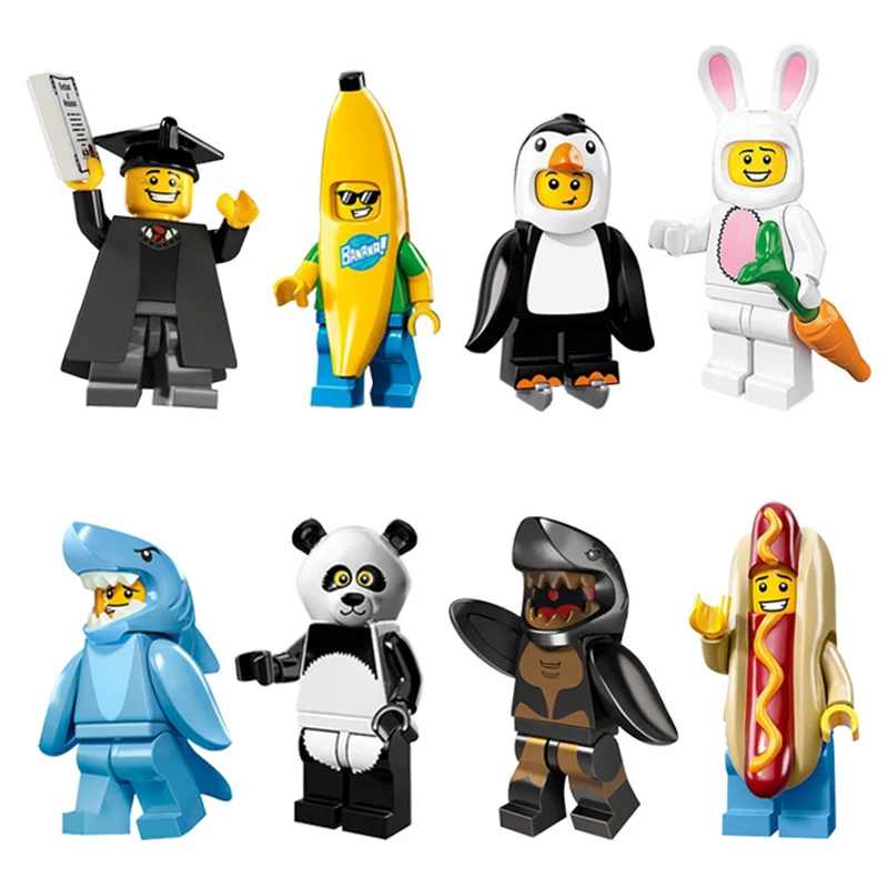 

Single Cartoon movie Adventure time Finn Banana guard Jack Flame princess Duke Party Figure building block toys for children 161
