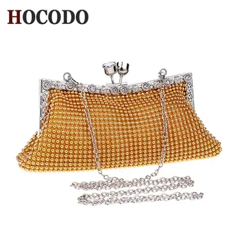 

HOCODO Diamond Chain Women Evening Bag Clutch High-End Diamond Banquet Bag Mini Wedding Party Dating Shoulder Handbag Purse 2018