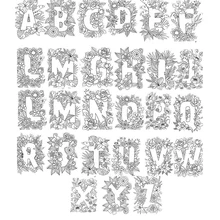 Большой-индивидуальный одиночный алфавитный шаблон печатает прозрачный силиконовый штамп/печать для DIY скрапбукинга/фотоальбома 3x4in