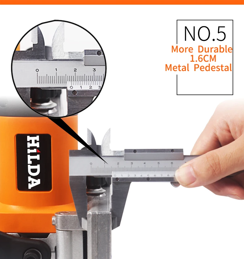 HILDA 760W Biscuit Jointer Electric Tool Woodworking Tenoning Machine Biscuit Machine Puzzle