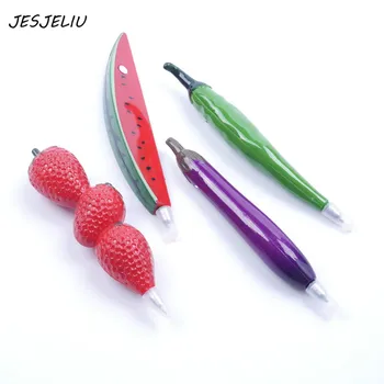

Cute Kawaii Fruit Plastic Ballpoint Pens Creative Vegetables Ball point pen For Kids Gift School Supplies