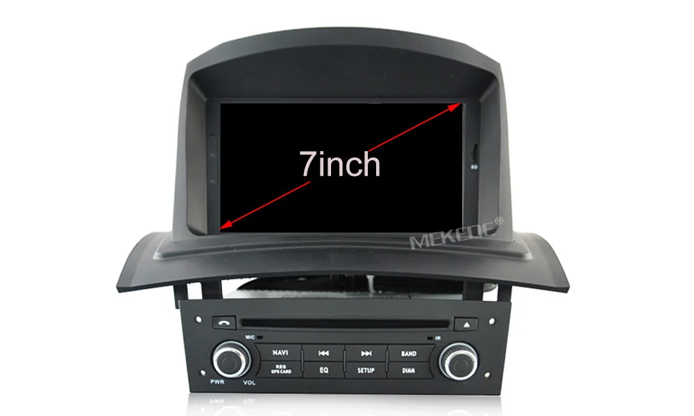 Excellent MEKEDE Android 9.0 Car Multimedia Player For RENAULT Megane Fluence 2002-2008 WIFI GPS Navigation 1 Din Car Radio Stereo DVD SD 1