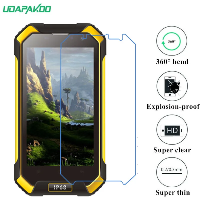 Udapakoo прозрачная закаленная (мягкое стекло) пленка для Blackview BV6000 нано