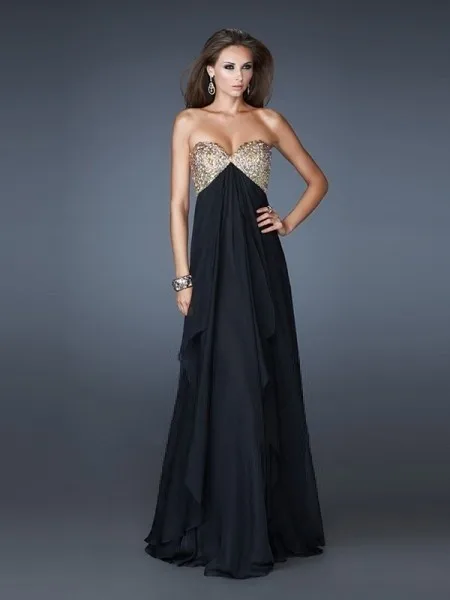 Unique 2015 Lovely A-line Sweetheart Chiffon Sweet Beading Neckline Formal Evening dress | Свадьбы и торжества