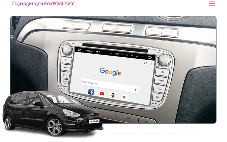 Isudar Автомобильный мультимедийный плеер Android 9 gps автомобильный dvd-плеер с двумя цифровыми входами для FORD/Focus/S-MAX/Mondeo/C-MAX/Galaxy wifi Автомобильный компактное минирадио DVR
