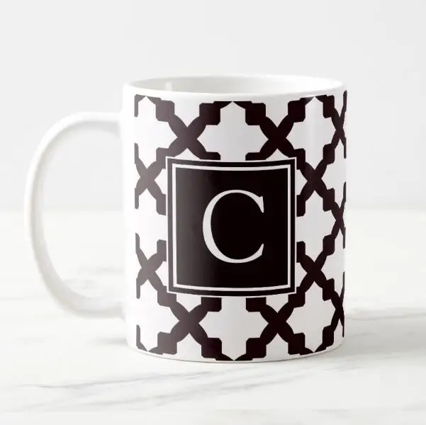 modern personalised quatrefoil monogram