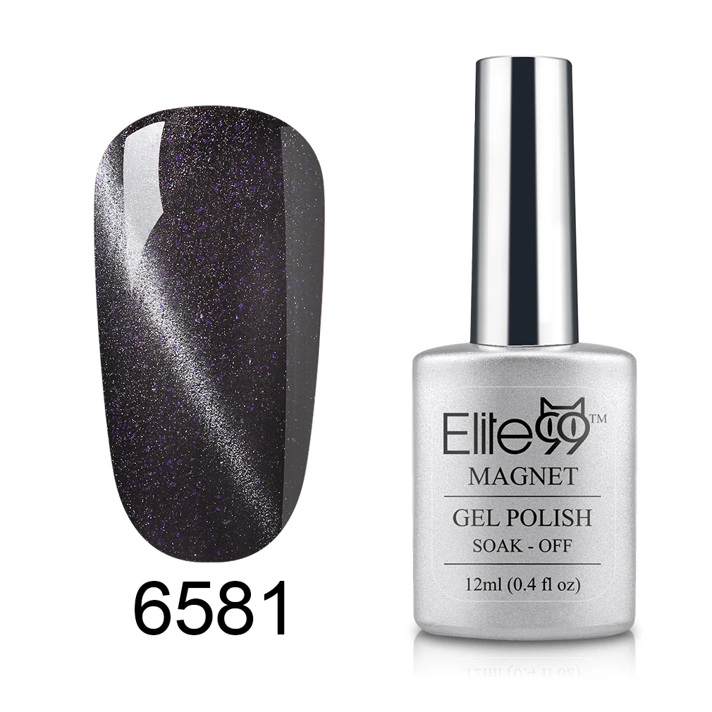Elite99 12 мл Лак для ногтей кошачий глаз УФ-гель для ногтей использование с маникюрным магнитом основа Топ гель лак гели для ногтей макияж - Цвет: 6581