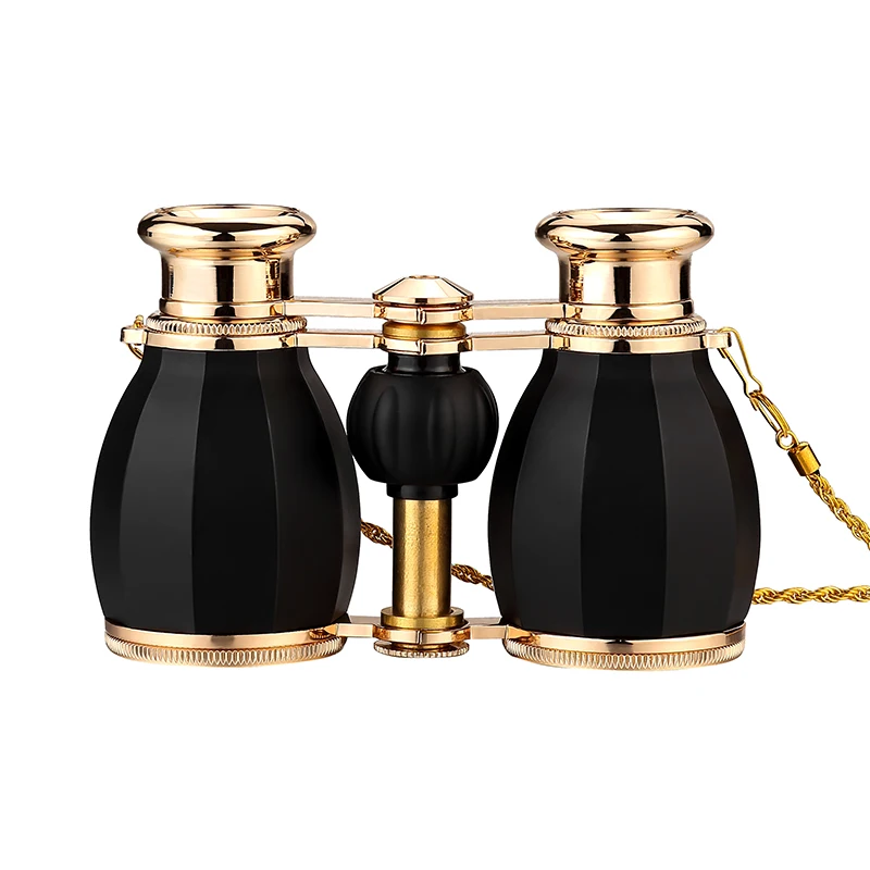 نمط جديد 4X30 تليسكوب مزود بمنظار ثنائي أوبرا نظارات المغلفة المسرح الزجاج الرجعية مجهر مع سلسلة Telescopio سيدة الهدايا 5 ألوان