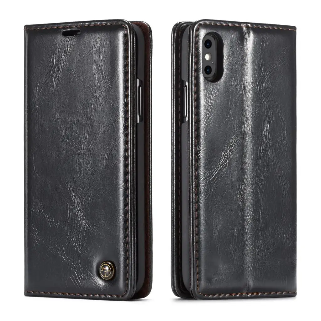 

HAISSKY Magnetic Case For iPhone XS Max Case Luxury Wallet Card Flip Cover Leather & Silicon Case For iPhone X XS XR fundas
