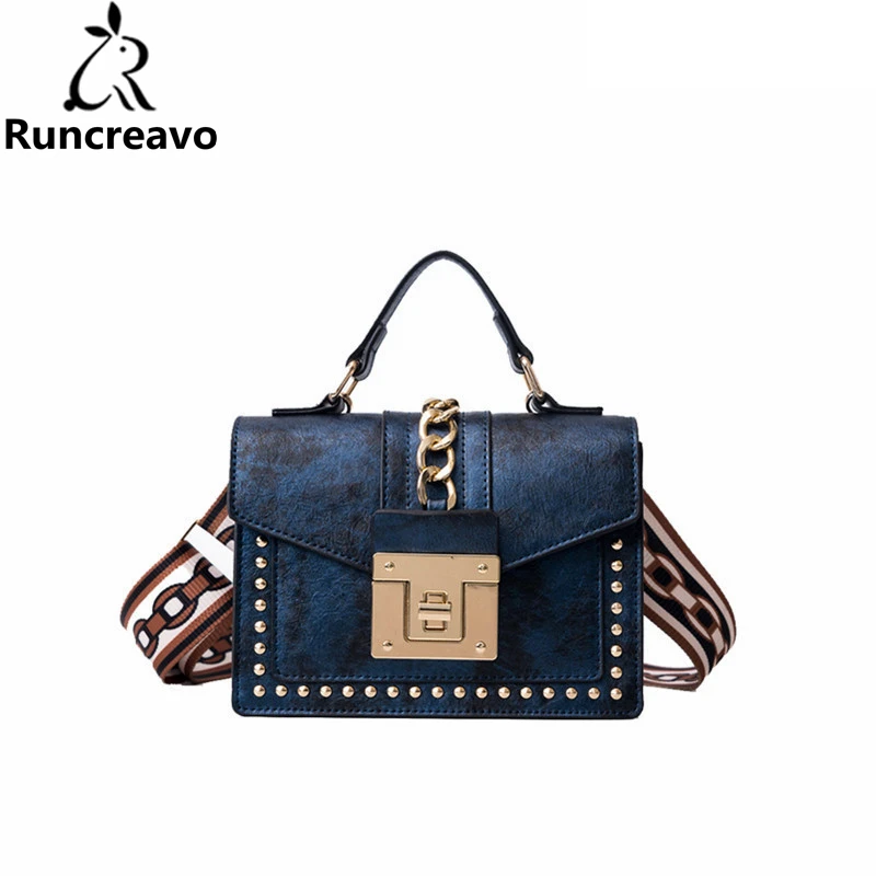 

2018 crossbody bags for women leather handbags luxury handbags women bags designer rivet lock shoulder messenger bag sac a main
