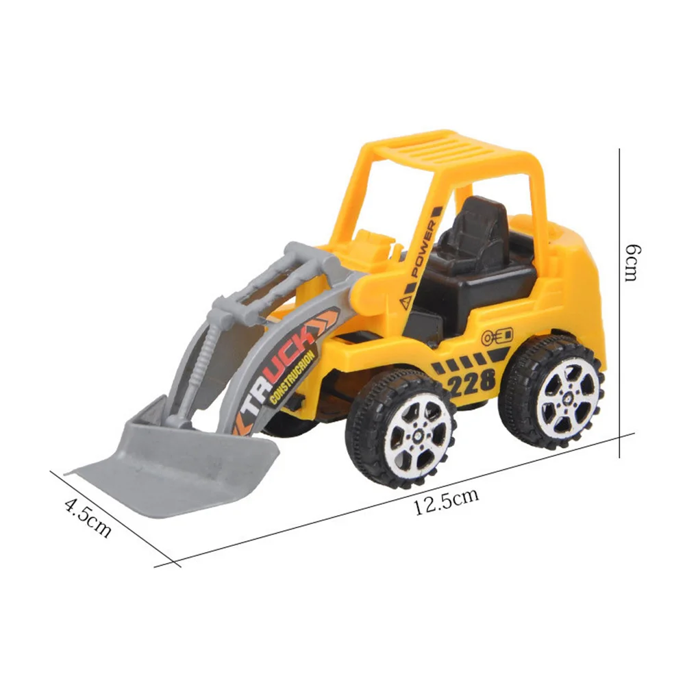 Baby Toys Mini Construction Vehicle Cars Forklift Bulldozer Road Roller Excavator Dump Truck Tractor Toys for 5