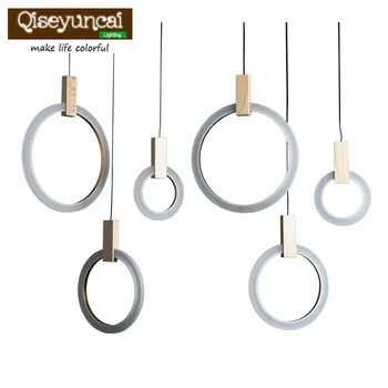 

Qiseyuncai Duplex building living room villa staircase solid wood chandelier simple restaurant bar creative bedroom art lighting