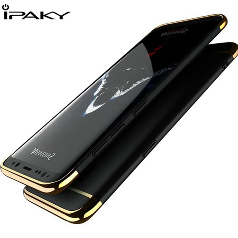 

Hybrid Case For Samsung S8/S8 Plus, IPAKY 3 In 1 PC Shcokproof Electroplate Matte Case Cover For Samsung Galaxy S8/S8 Plus