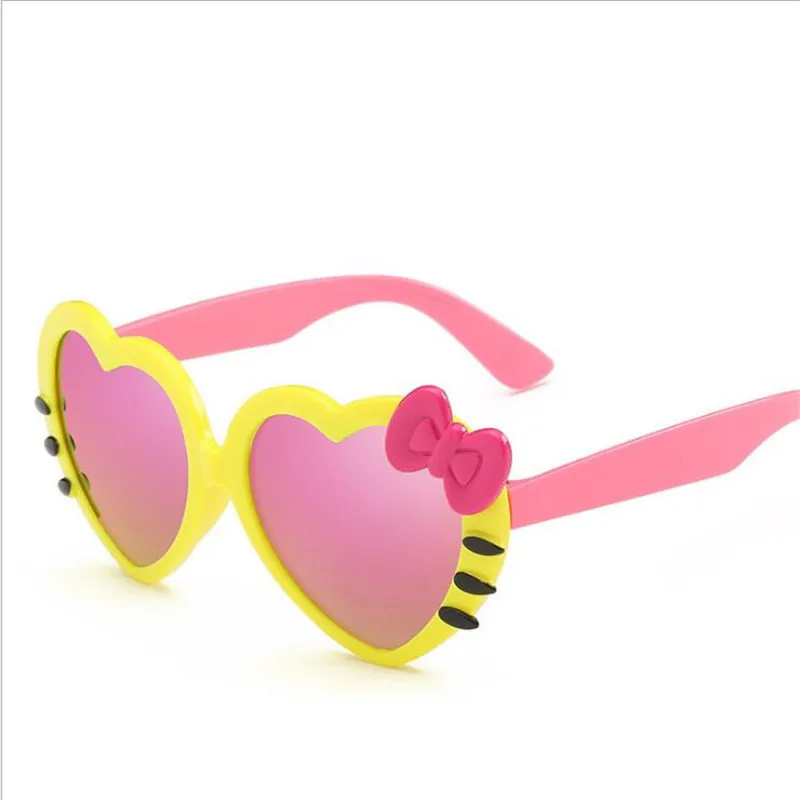 Модные детские солнцезащитные очки, детские милые очки принцессы, Hello-Glasses,, высокое качество, очки кошачий глаз для мальчиков и девочек