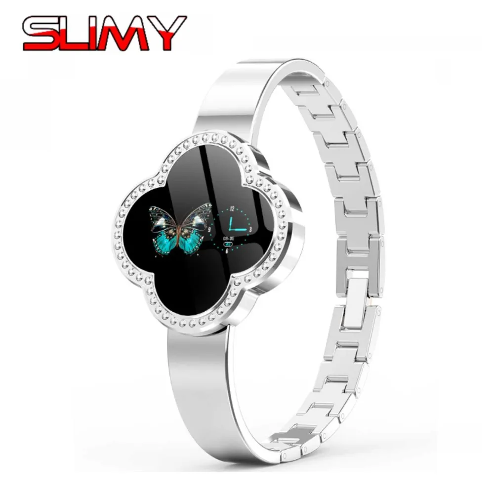 

Slimy Women Lady Smart Watch S6 Blood Pressure Heart Rate Monitor Fitness Tracker Sports Smartwatch Band For IOS Android Phone
