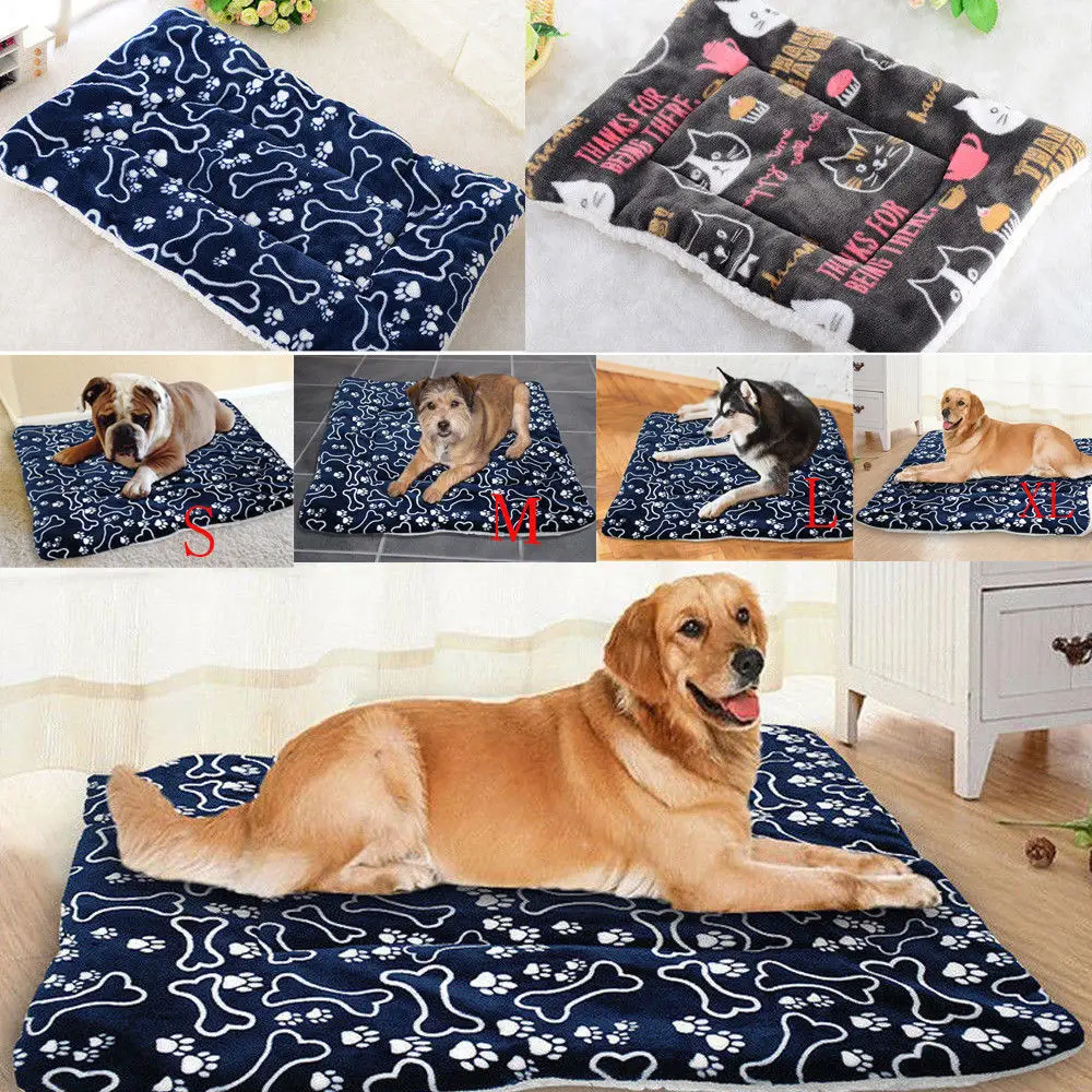 Кровать для домашних животных матрас собака кошка подушка для сидений очень большой средний 3 цвета L M XL