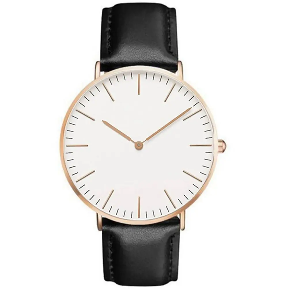 Простые Модные часы люксовый бренд часы кварцевые часы модные кожаные ремни часы спортивные наручные часы горячая Распродажа дропшиппинг