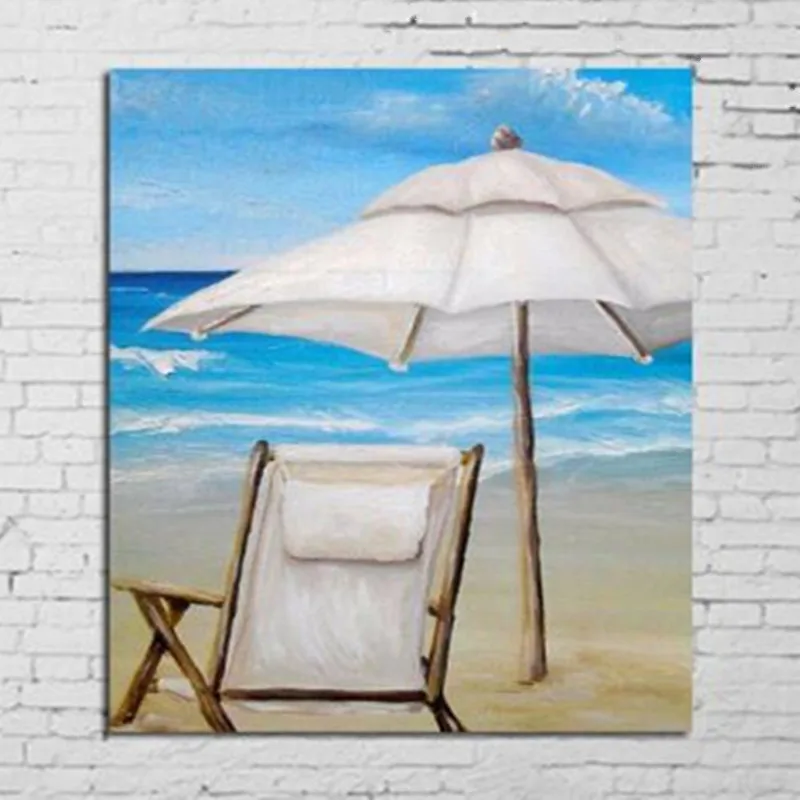 

Large Painting Home Decor Wall Art Handpainted Abstract Landscape Oil Paintings on Canvas Beautiful Sea Beach Scenery Pictures