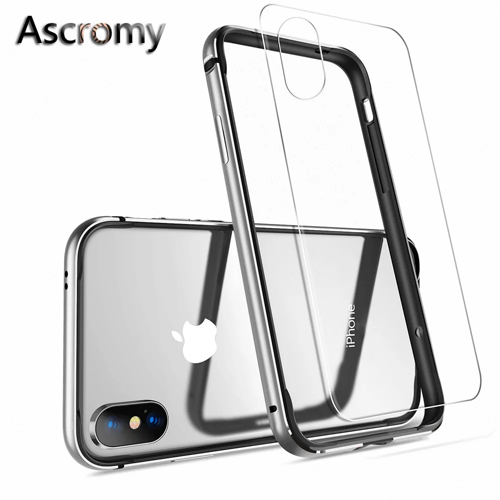 Ascromy для iPhone X Case Алюминий ТПУ чехол гибрид с защитой от ударов и футляр бампера S 10