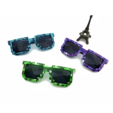 2016 New Kids Toy Cartoon MineCraf Cartoon Sun Glasses Boys Girls Action Figure Plastic Cosplay Christmas Birthday Decoration
