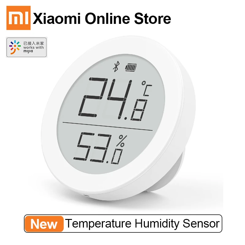 

Xiaomi Clear Grass Temperature Humidity Sensor Digital Thermometer Bluetooth 5.0 LCD Screen Storage Function mijia Mi Home app