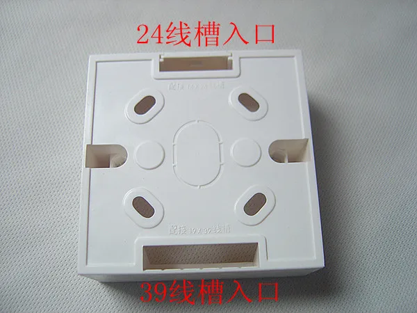 1 шт. 86X86 мм Водонепроницаемая настенная распределительная коробка задняя панель