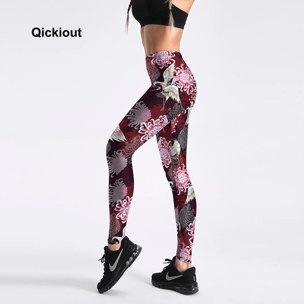 Qickitout Леггинсы для женщин модные женские Большие размеры леггинсы Activewear Новинка