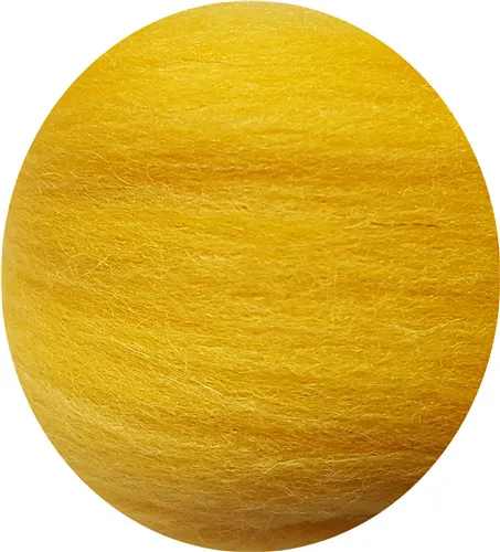 Желтый, оранжевый в полоску из свободных волокон иглы валяния шерсти ровинг - Цвет: yellow