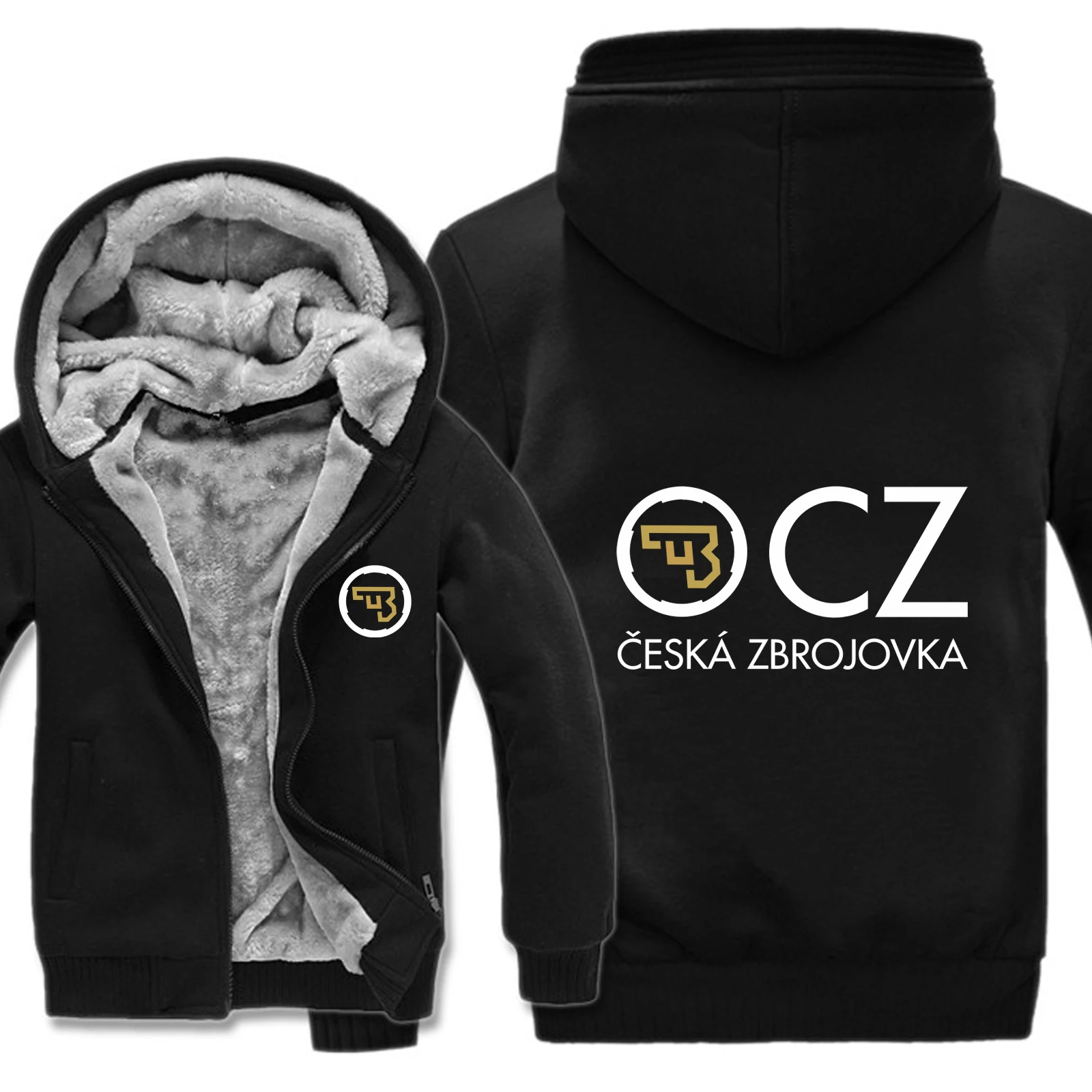 Худи Ceska Zbrojovka мужское пальто на молнии флисовое утепленное худи одежда для