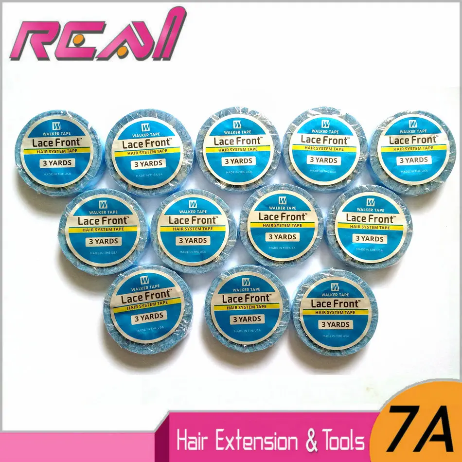 1Roll 0.8Cm*3Yards Blue Color Double Side Super Tape Adhesive Tape For Skin Weft Tape Hair Extensions