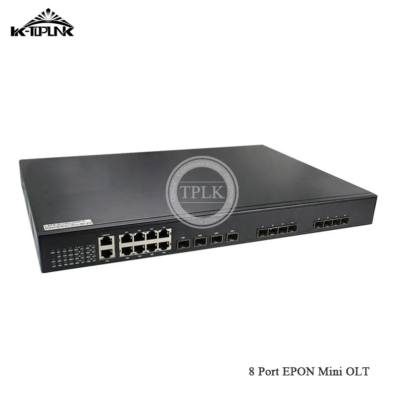 10G 8 портов EPON Mini OLT с шт. модулем SFP PON Port Пользовательский логотип совместимый HW FH
