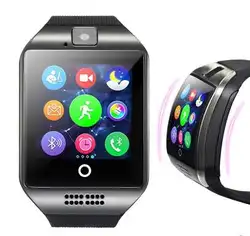 Bluetooth Smart часы Q18 Smartwatch Поддержка NFC sim-карты GSM видеокамера Поддержка Android/IOS Смартфон PK GT08 DZ09 U80