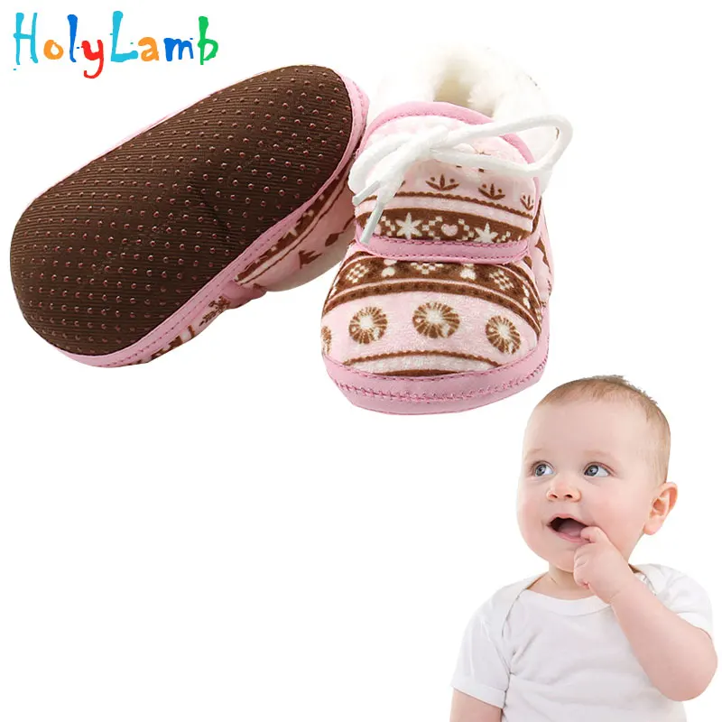 

11.11 0-12 Months Newborn Baby Girls First Walkers Soft Soled Infant Toddler Kids Girl Shoes Infant Toddler Warm Lacing Footwear