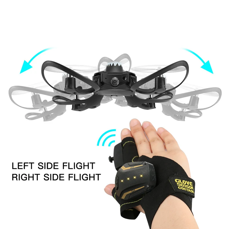 Global Drone Mini Drone 2.4G Glove Gesture Movement Fly Camera Drones Quadrocopter With Camera Foldable Selfie Dron  (12)