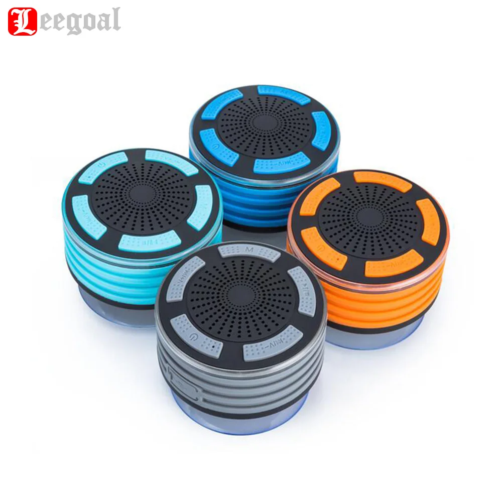 Mic Auto Tech Waterproof Bluetooth FM Radio And LED Mood Super Shower Speaker