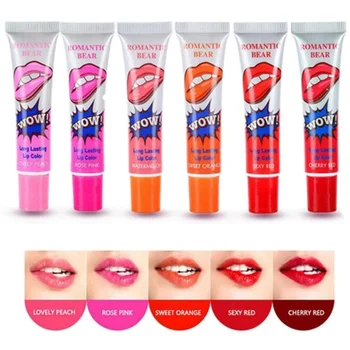 

Romantic Peel Off Lipstick Waterproof Makeup Tearing Type Lip Gloss Film Magic Long Lasting Lip Tattoo Makeup Lip Tint