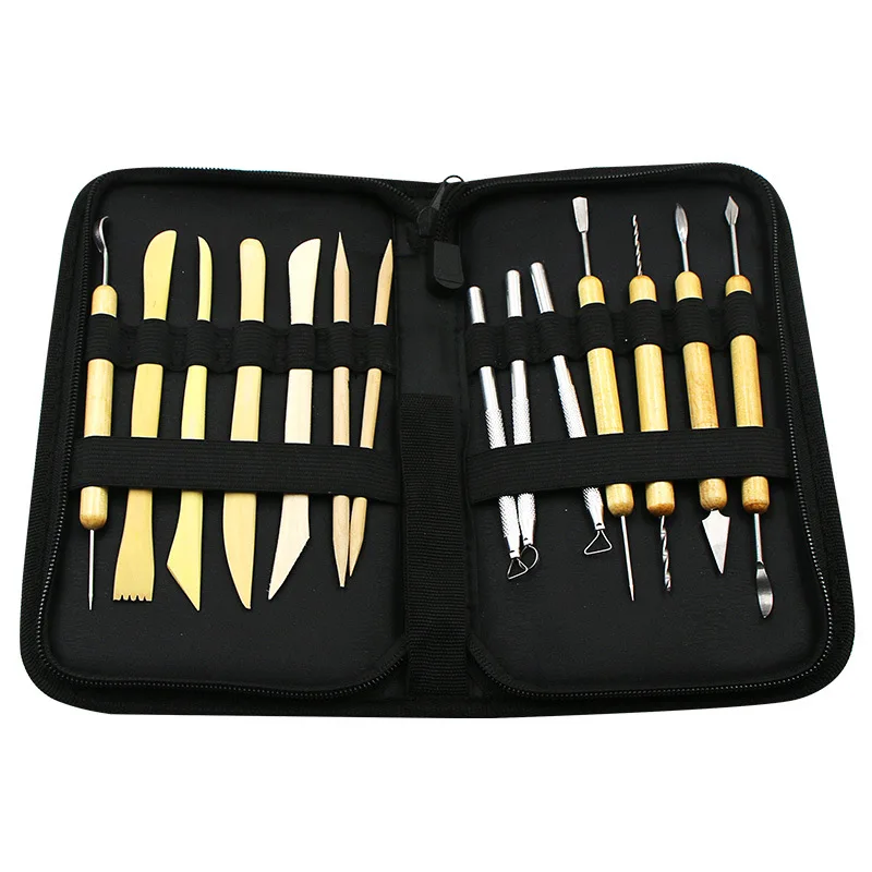 

Woodworking Tools 14-Piece Suit Pottery Clay Pottery Clay Sculpture Carving Knife DIY Sculpture Tool Pottery Clay Tool