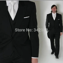 /Morning Стиль Черный Жених смокинги/Жених мужской свадебный костюм/Жених Костюм Свадебная мужская одежда